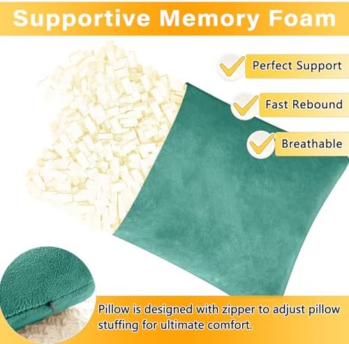 1 MIDDLE ONE 2 Pack Small Pillow, Memory Foam Mini Pillow 11 X 7 Inches - Image 3