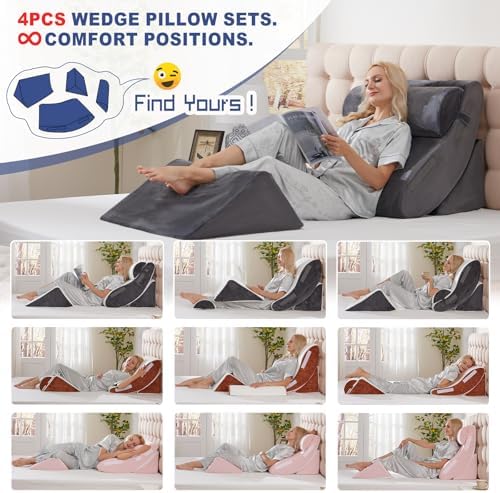 4PC Orthopedic Bed Wedge & BBL Surgery Pillow Set - Image 6