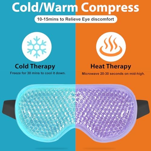 BeeVines Gel Eye Mask, Cooling Ice Masks - Image 4