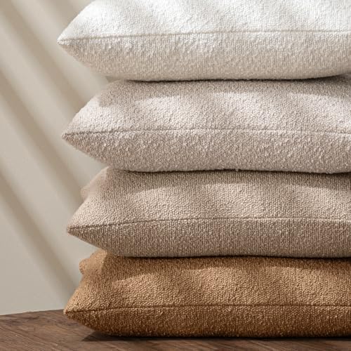 MIULEE Textured Boucle Lumbar Pillow Cover - Image 3