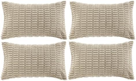 Fancy Homi 4 Packs Decorative Throw Pillow Covers by Fancy+Homi