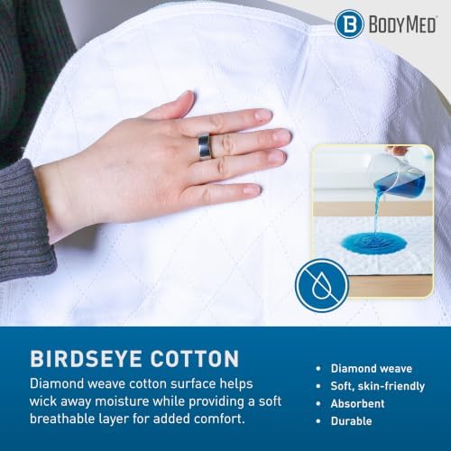 BodyMed Extra Heavy Absorbency Washable & Reusable Underpad, 34 x 36-inch - Image 4