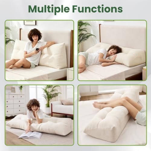 Headboard Pillow Twin, Triangle Bed Wedge Pillow - Image 6