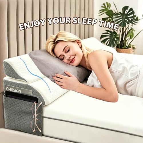 Headboard Pillow for Bed Reading, Large Bed Wedge Pillow for Sitting Up in Bed - Image 6