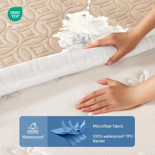 BEDLORE Waterproof Mattress Protector, King Size Mattress Pad - Image 3