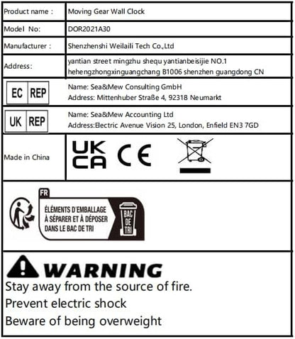 DORBOKER 30" Large Wall Clock Moving Gears,Oversized Industrial Rustic Farmhouse Clocks for Living Room Decor Office Home, Solid Wood Retro Metal HD Tempered Glass Cover,Carbon Grey