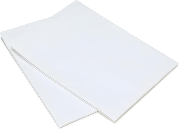 Amazon Basics Down Alternative Bed Pillows and Pillow Protector Case 2-Piece Set, Medium Density, Standard - Pack of 2, White, 26"L x 20"W