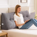 IASEAHK Headboard Pillow King, Wedge Pillow Headboard, Dark Grey by IASEAHK