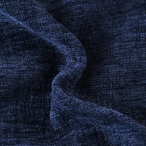 CaliTime Decorative Couch Throw Pillow Covers 22 X 22 Inches Navy Blue - Image 2