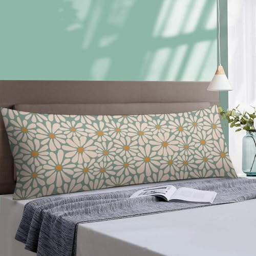 Abstract Daisy Flower Body Pillow Cover Pillowcase - Image 4