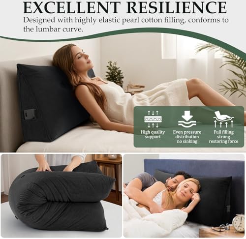Headboard Pillow Twin, Wall Backrest Wedge Pillow Headboard - Image 4