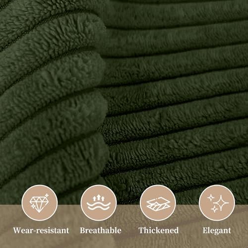 Sasttie Headboard Pillow King, Wedge Pillow Headboard, Olive Green - Image 5