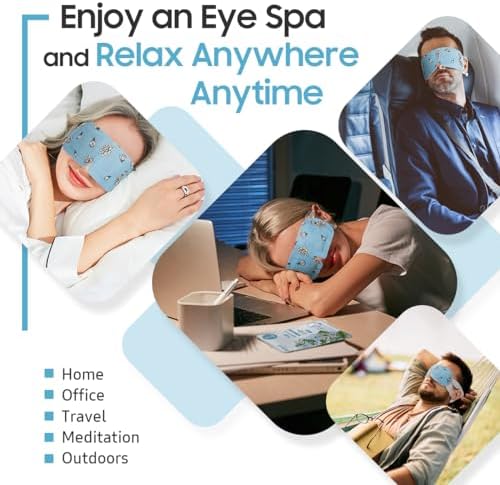 BeHoomi 20 Packs Steam Eye Mask, Heated Eye Mask Warm Compress - Image 6