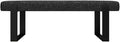 VANT Upholstered Bed Bench - Weave Prestige - Matte Black - Contemporary Modern, Bedroom Bench Seat, Hallway, or Entryway