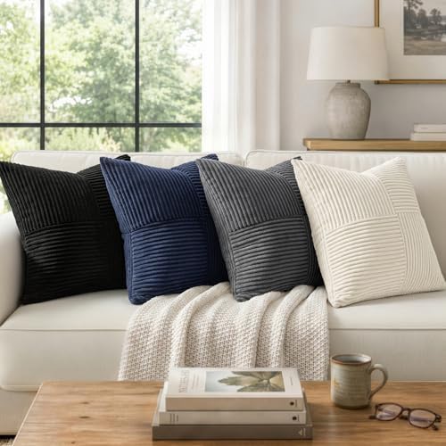 MIULEE Black Decorative Throw Pillow Covers - Image 5