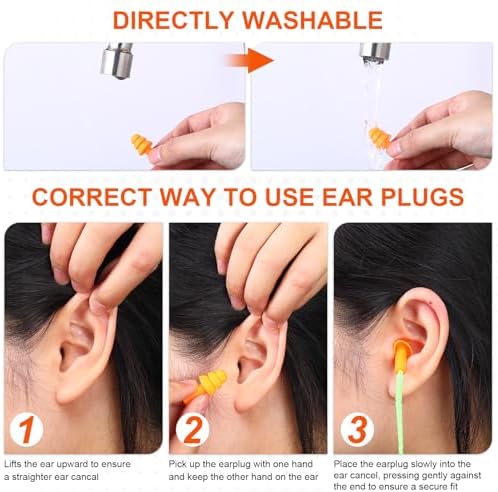 Tondiamo 200 Pairs Ear Plug Bulk - Image 4