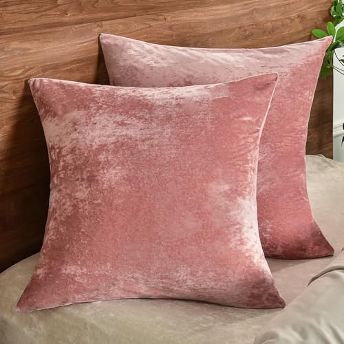 PHF Truly Velvet Throw Pillow Covers, No Insert, 2 Pack Color Gradient Cushion - Image 2
