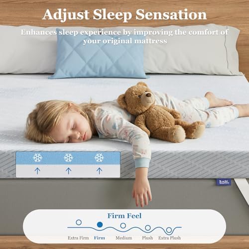 BedStory 3 Inch Queen Size Firm Mattress Topper, No Odor - Image 2