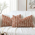 Artscope Lumbar Throw Pillow Cover 12x20 Inch Set of 2 Super Thick Pillow Cover by Artscope
