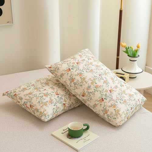 ECOCOTT 2 Pack Pillowcase King Size, Floral Pillow Cases Set - Image 2