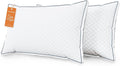 Sweetnight King Pillows 2 Pack, Hotel Bed Pillows Fluffy Gusseted for Neck and Shoulder, Back Side Sleeper Soft Pillows, 18"X34"