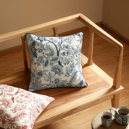 ISAENNE Designer Linen Square Throw Pillow Cover - Image 3