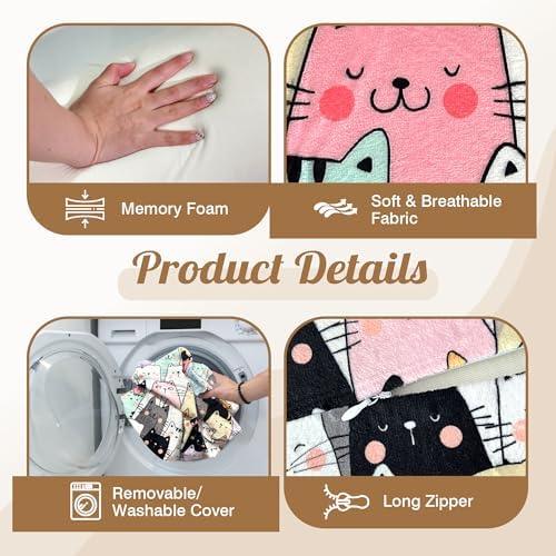 Knee Pillow for Back Sleeping – Half Moon Bolster Pillow for Under Knee While - Image 3