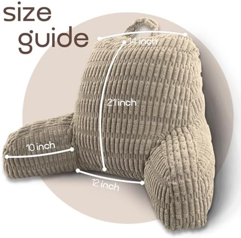 Reading Pillows for Bed Back Rest Pillow for Sitting up - Image 4