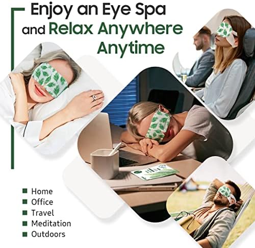 BeHoomi 20 Packs Steam Eye Mask, Heated Eye Mask Warm Compress - Image 6