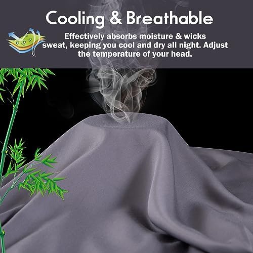 Pillowcases Queen Size 2 Pack, Cooling Viscose from Bamboo Pillow Cases - Image 3