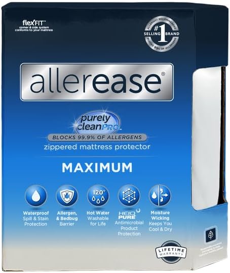 AllerEase Maximum Allergy Mattress Protector, Full Size - Image 2