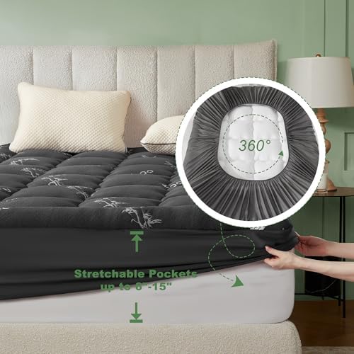 BEDLORE Twin Mattress Topper, Thick Pillow Top Mattress Pad - Image 6