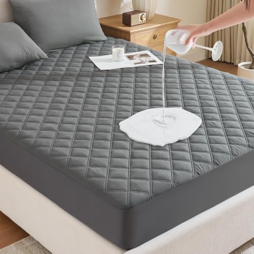 Downstoria Waterproof Mattress Protector, Full Size Mattress Pad, Soft by DOWNSTORIA