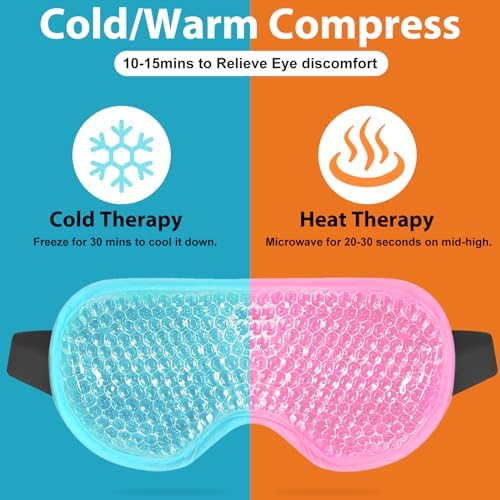 BeeVines Gel Eye Mask, Cooling Ice Masks - Image 4