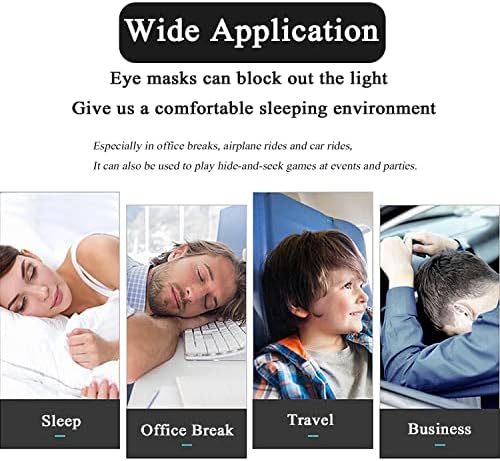 12 Pack Multicolor Eye Mask Cover Blindfold Sleep Mask - Image 4