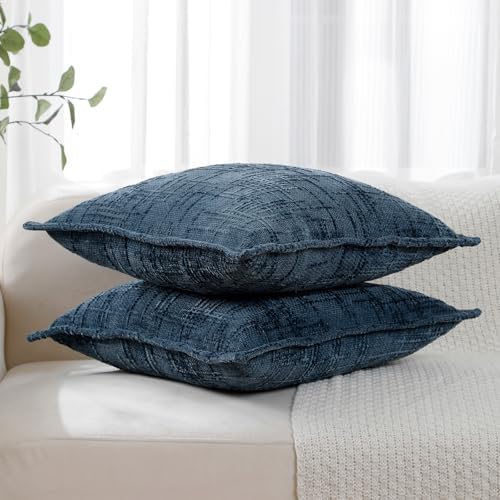 HPUK Chenille Throw Pillow Covers 18x18 Inch, Soft Woven Texture - Image 4