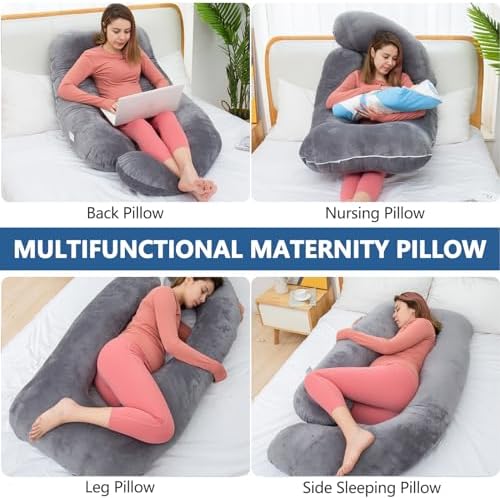 Shredded Memory Foam U Shaped Pregnancy Pillow - Image 6
