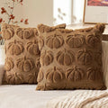 MIULEE Fall Pillow Covers Pumpkin Fall Decor 18x18 Brown by MIULEE