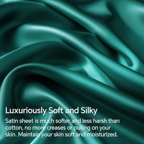 BEDELITE Satin Sheets Twin Size Bed Set, 3 Pieces - Image 3