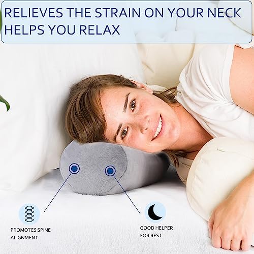 Neck Roll Pillow, Cervical Neck Pillow Bolster Pillow - Image 4