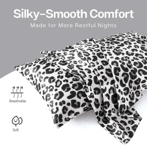 MR&HM Satin Pillowcase 2 Pack, Queen Size 20"x30" - Image 6