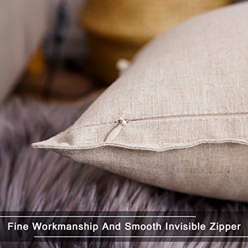 Jeanerlor 12"x20" Cotton Linen Decorative Lumber Throw Pillow Case Cushion - Image 3