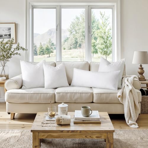 MIULEE Feather Euro Pillow Insert 24x24, Throw Pillow - Image 4