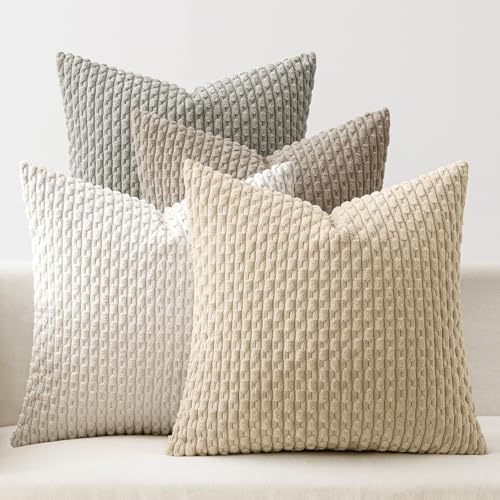 MIULEE Neutral Harmony Decorative Throw Pillow Covers by MIULEE