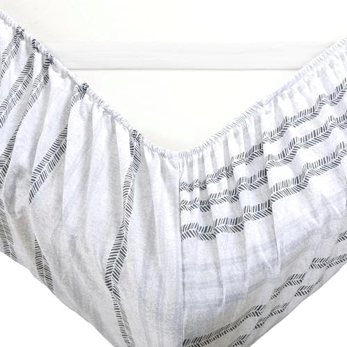 Elegant Comfort 6-Piece Sheet Set Deep Pocket Stripe, Traci Gray - Image 4