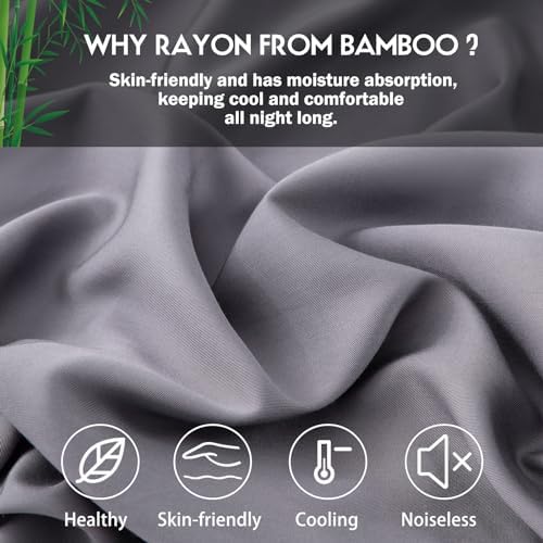 Pillowcases Standard Size 2 Pack, Cooling Viscose from Bamboo Pillow Cases - Image 2
