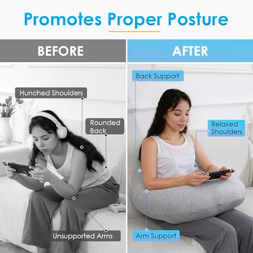 QUEEN ROSE Reading Pillow, Gaming Lap Pillow - Image 4