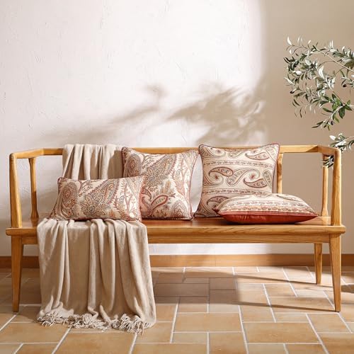 ISAENNE Vintage Linen Throw Pillow Cover - Image 3