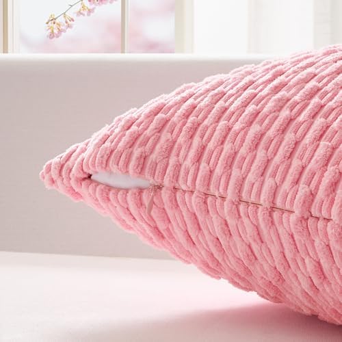 Kevin Textile Soft Corduroy 12"x24" Lumbar Pillow Cover 1 Pack - Image 3