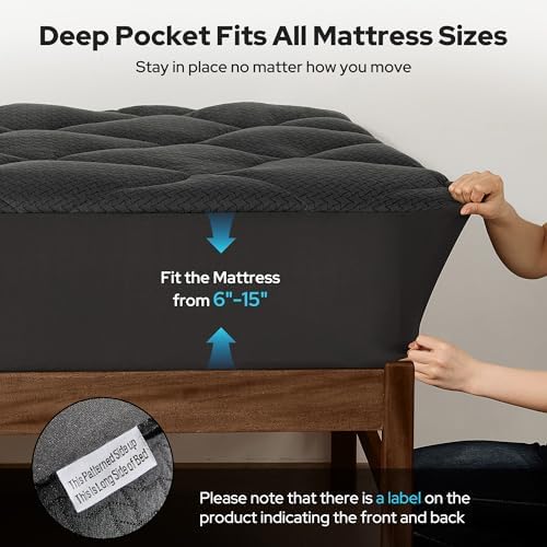 BEDLORE Waterproof Twin XL Mattress Pad, Breathable Mattress Protector - Image 6